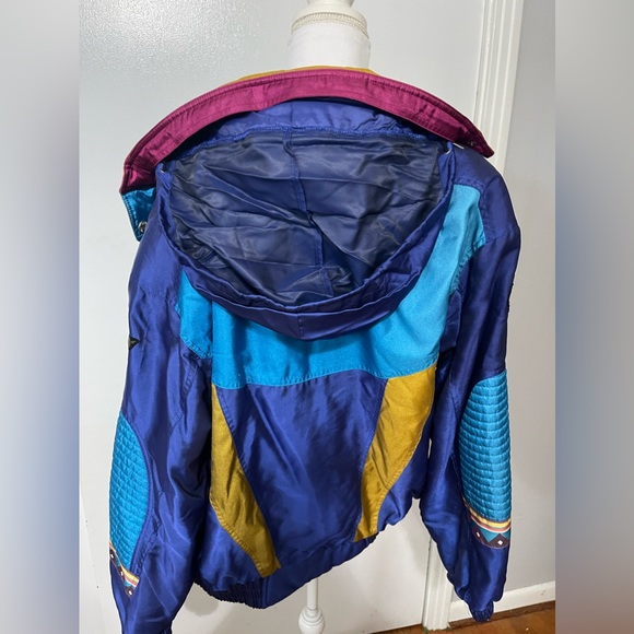 Excellent condition like new! Vintage DESCENTE Ski Jacket Multicolor Large sfh - Picture 2 of 6